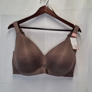 Lane Bryant Cacique Brown Deep Taupe Bliss Underwire Bra 42DDD NWT